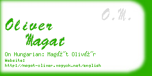 oliver magat business card